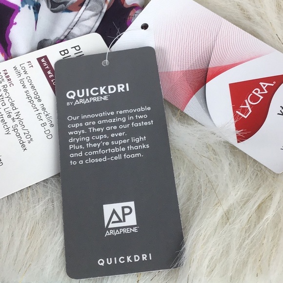 🆕ATHLETA Adjust Quick Dry Swim Top Size 32D/DD - Picture 8 of 14